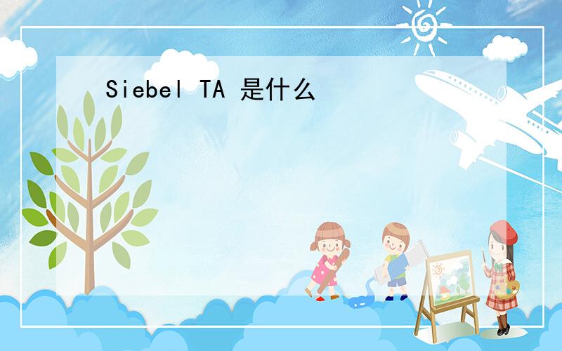 Siebel TA 是什么
